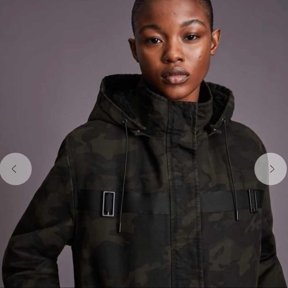 Allsaints Indra Camo Parka Coat